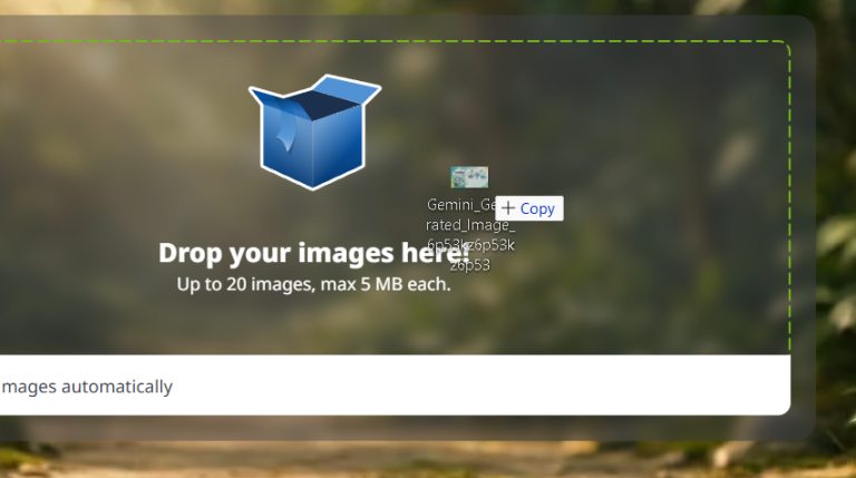 ขั้นตอนการลากรูปภาพที่ต้องการเข้า